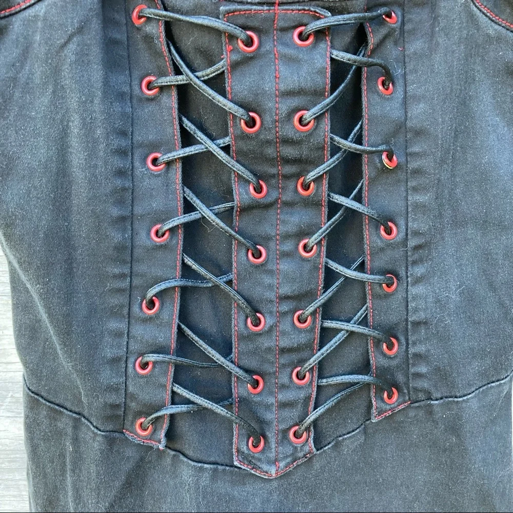 RARE Tripp NYC Double Corset Goth Dress Vintage - Picture 5 of 11